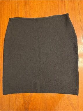 St. John Black Pencil Mini Skirt